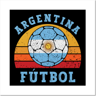 Argentina Football Retro Posters and Art